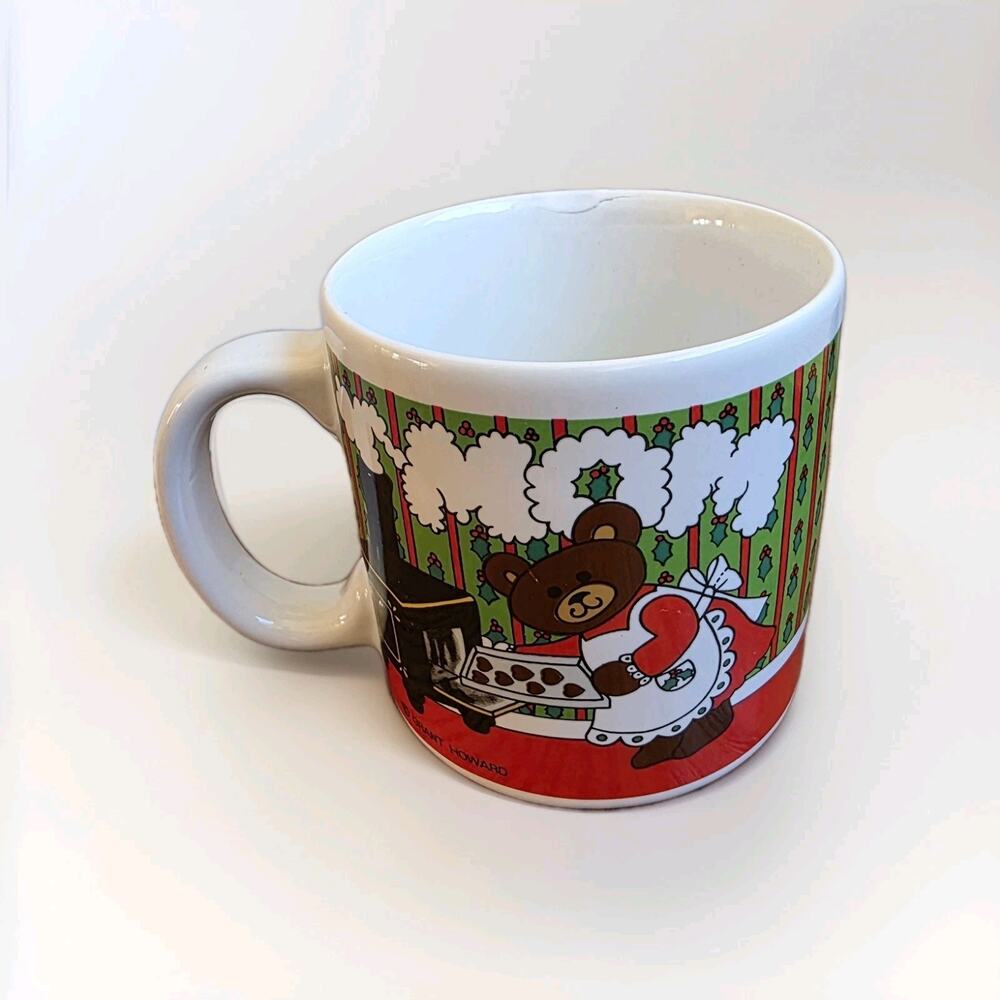 Vintage Lozapenco Chile Christmas "Mom" 12 Oz Coffee Mug‎ Mother's Day Gift Bear